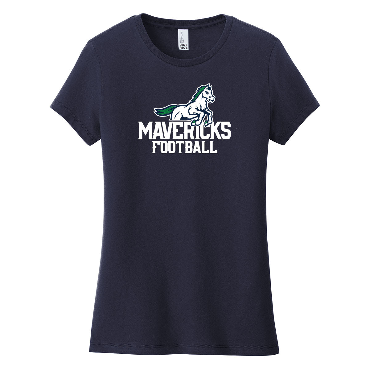 Mavericks Football  Women's Fitted Tee