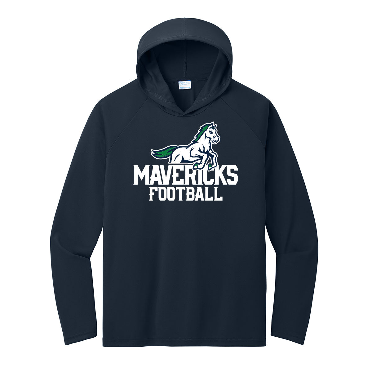 Mavericks Football Performance Hooded Long Sleeve Tee