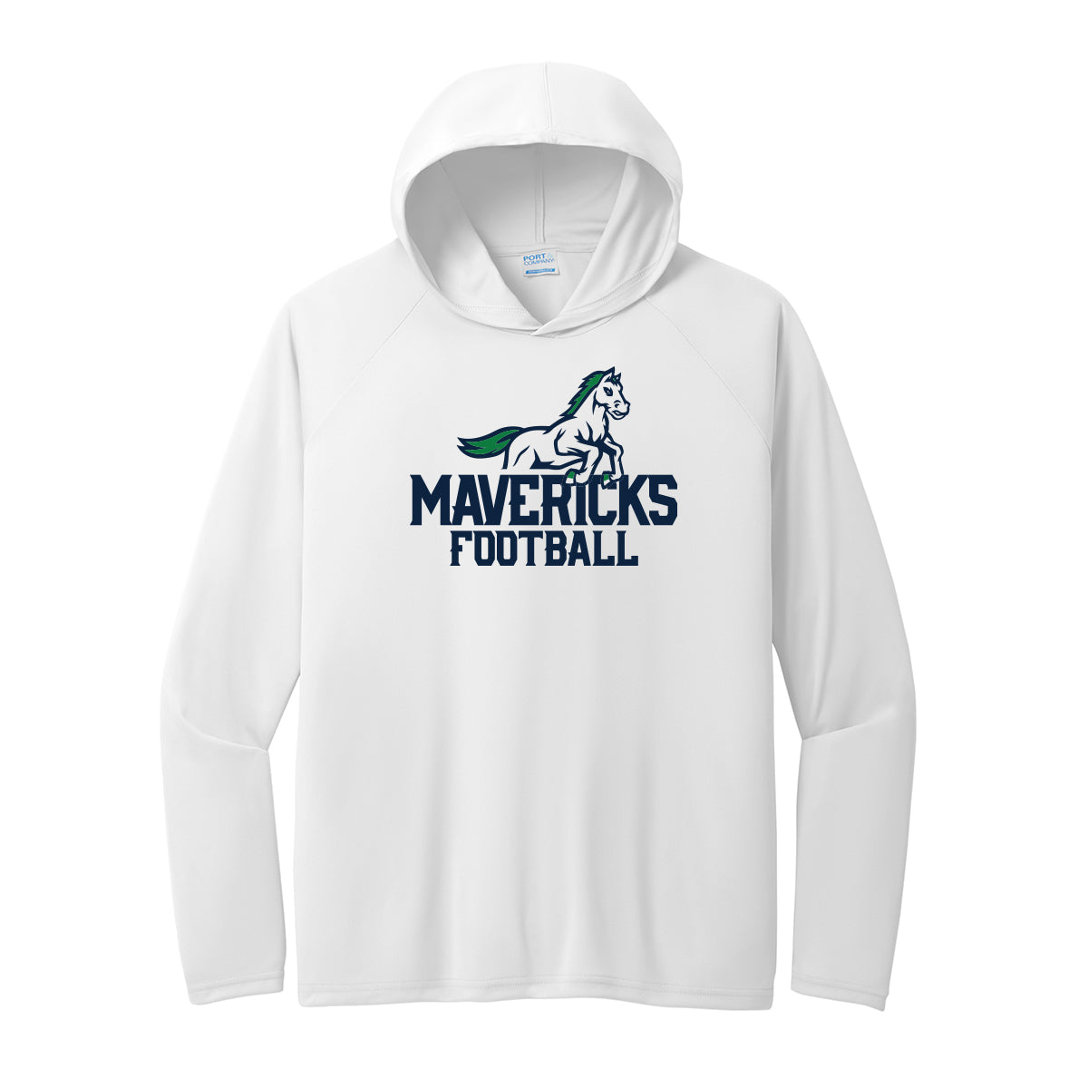 Mavericks Football Performance Hooded Long Sleeve Tee