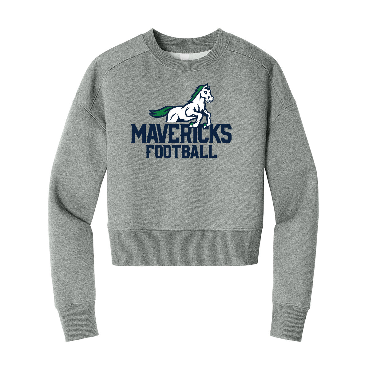 Mavericks Football Cropped Crewneck Sweatshirt