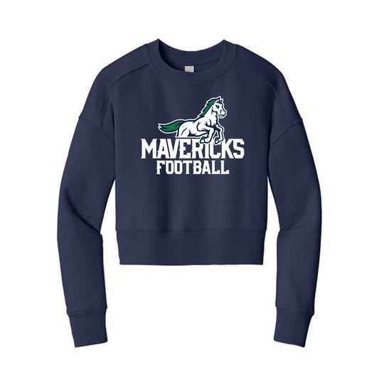 Mavericks Football Cropped Crewneck Sweatshirt