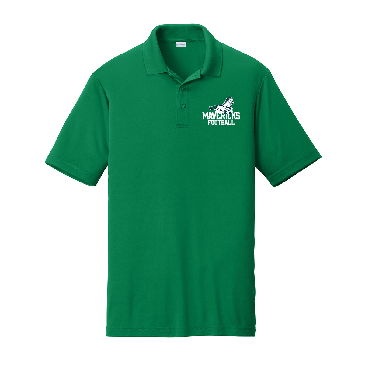 Mavericks Football Performance Polo (Unisex or Womens Fit)