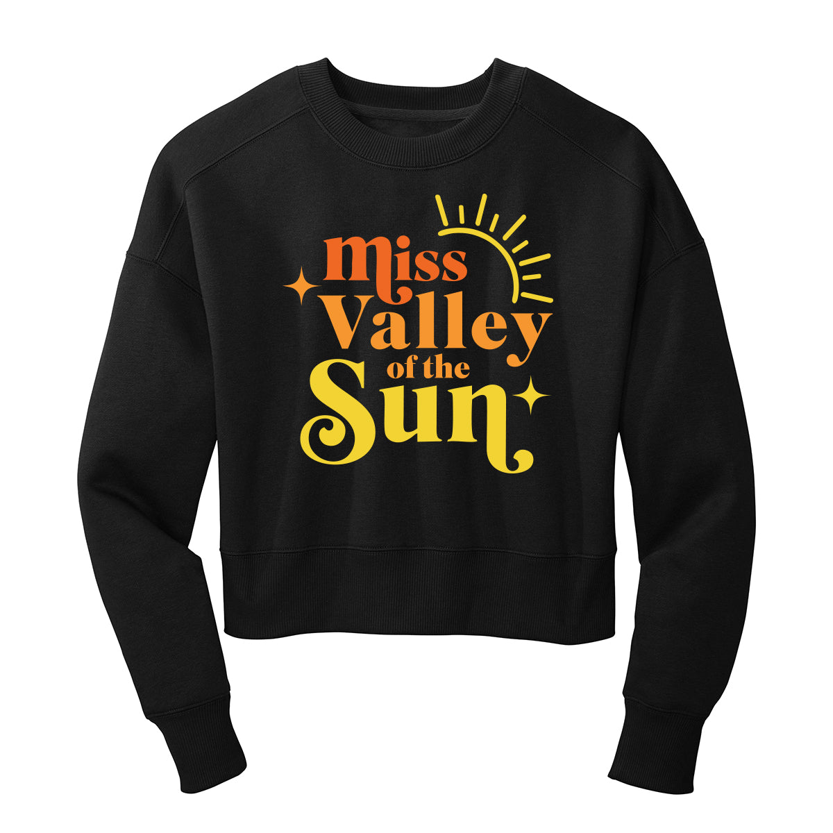 Miss Valley Of The Sun Cropped Crewneck Sweatshirt