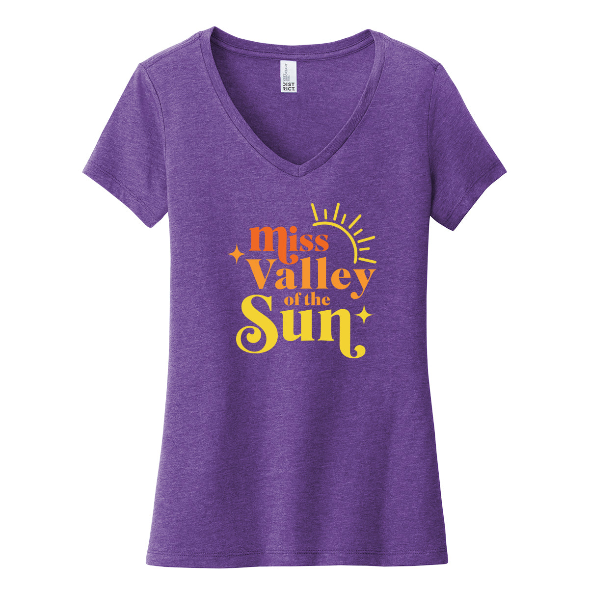 Miss Valley Of the Sun Womens V-Neck Tee