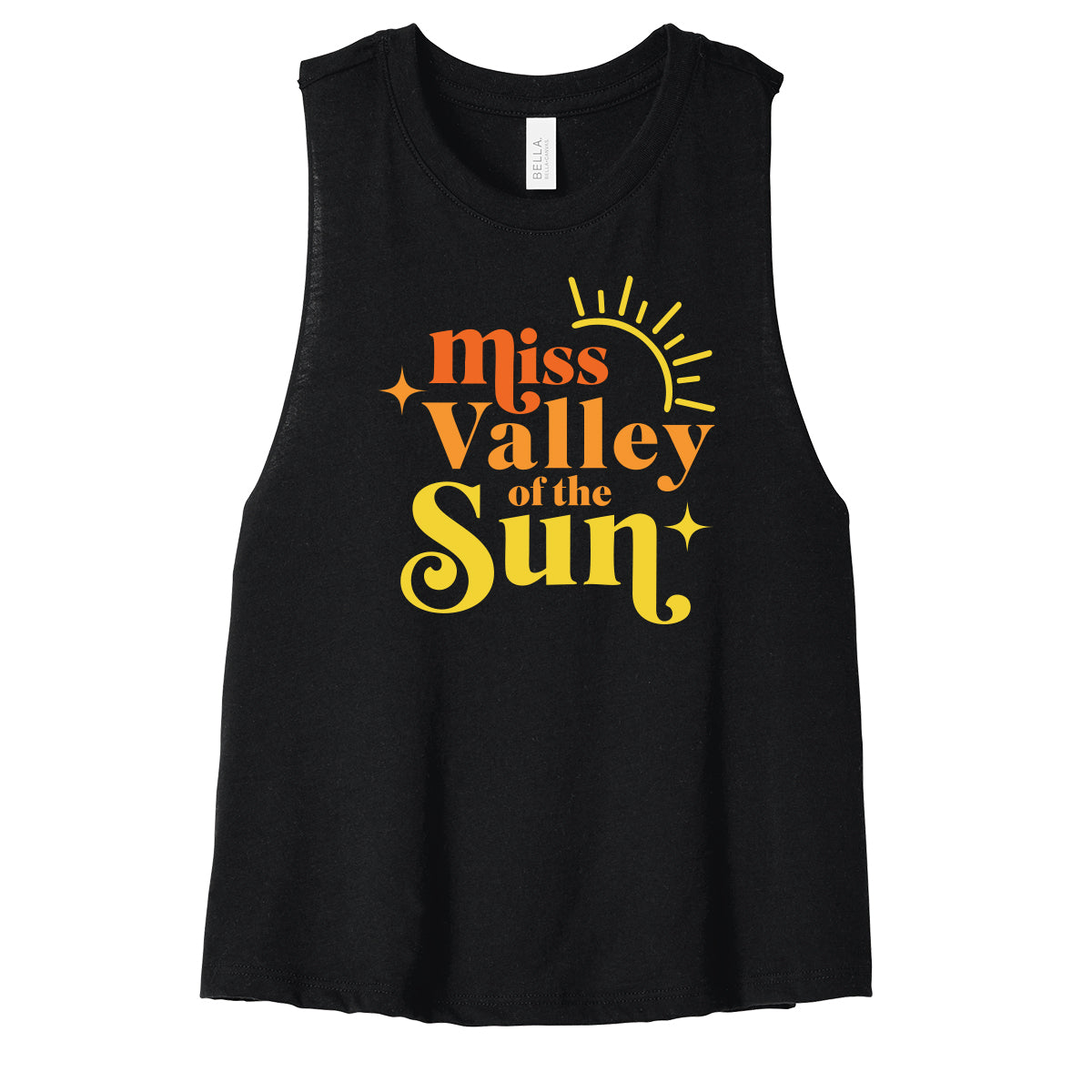 Miss Valley Of the Sun Cropped Racerback Tank