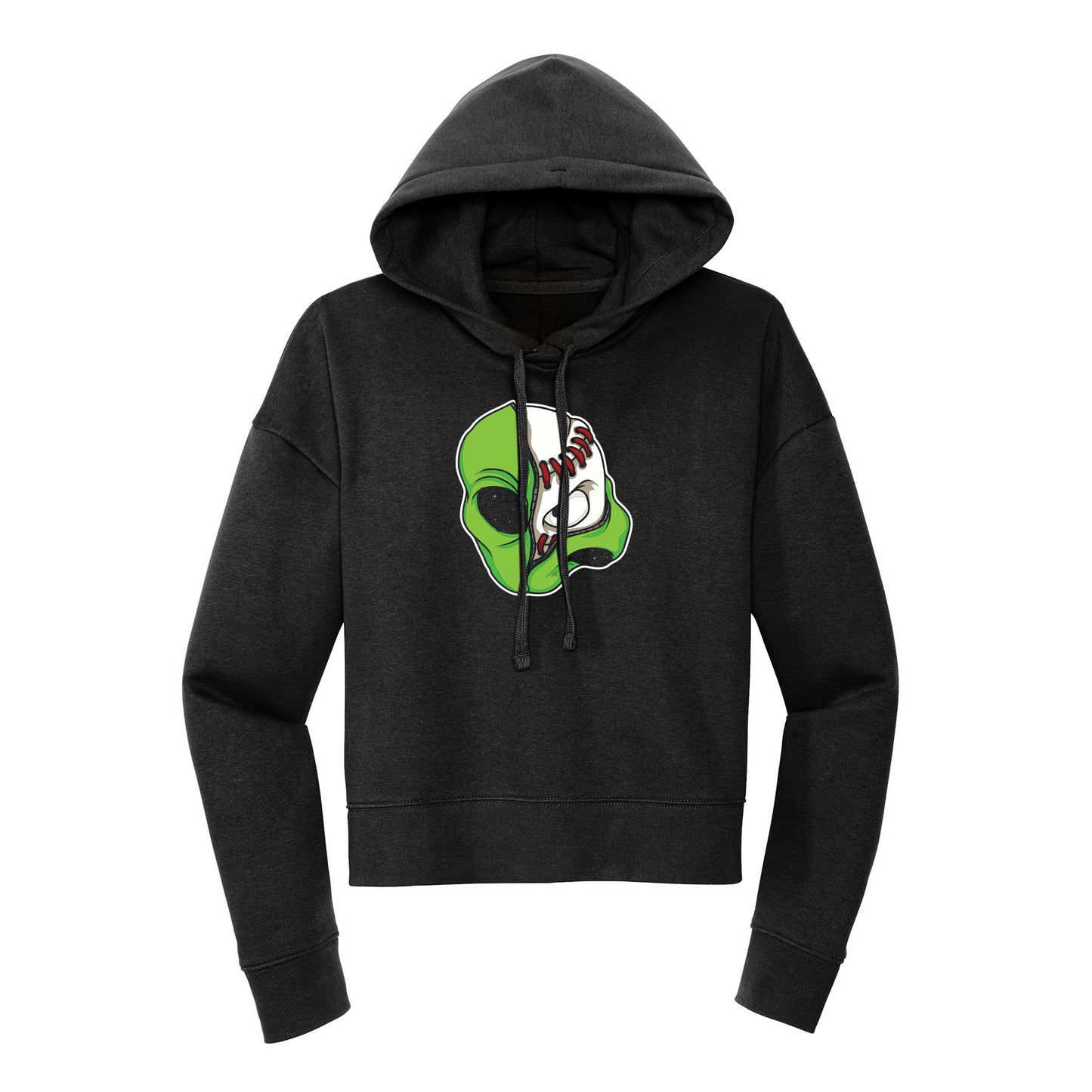 Moonshot Alien Ball Cropped Hoodie