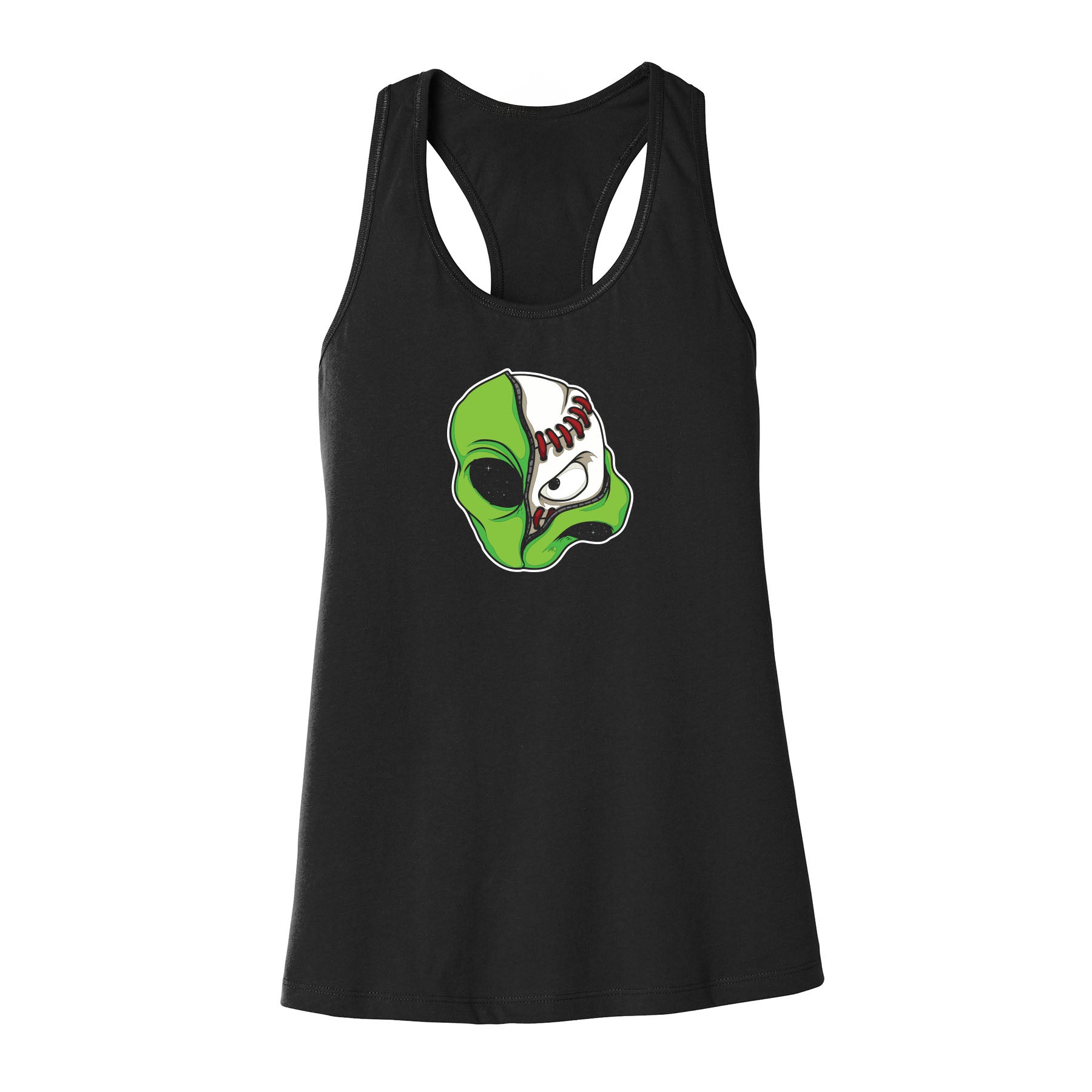 Moonshot Alien Ball Women's Racerback Tank