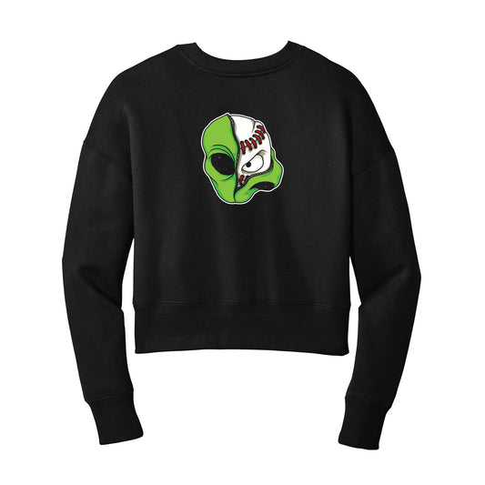Moonshot Alien Ball Cropped Crewneck Sweatshirt