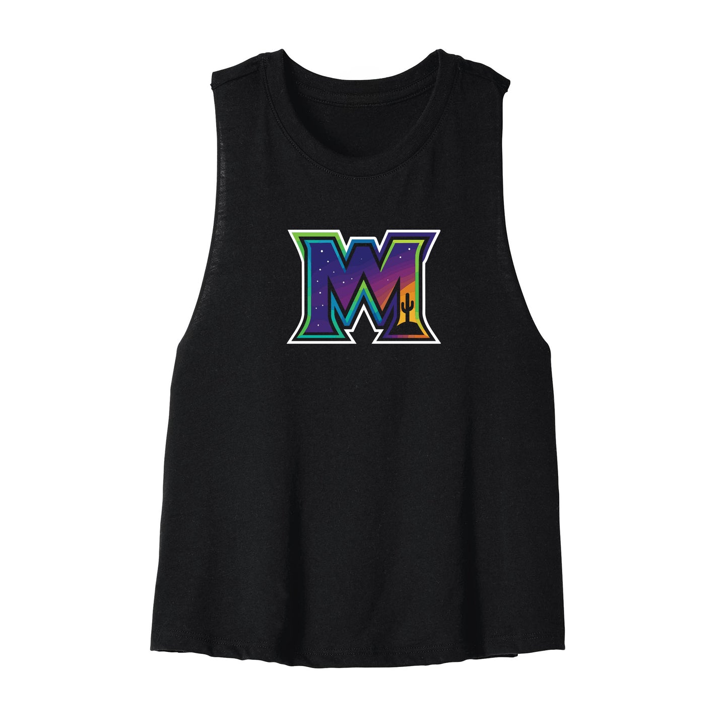 Moonshots M Baseball Women's Cropped Tank