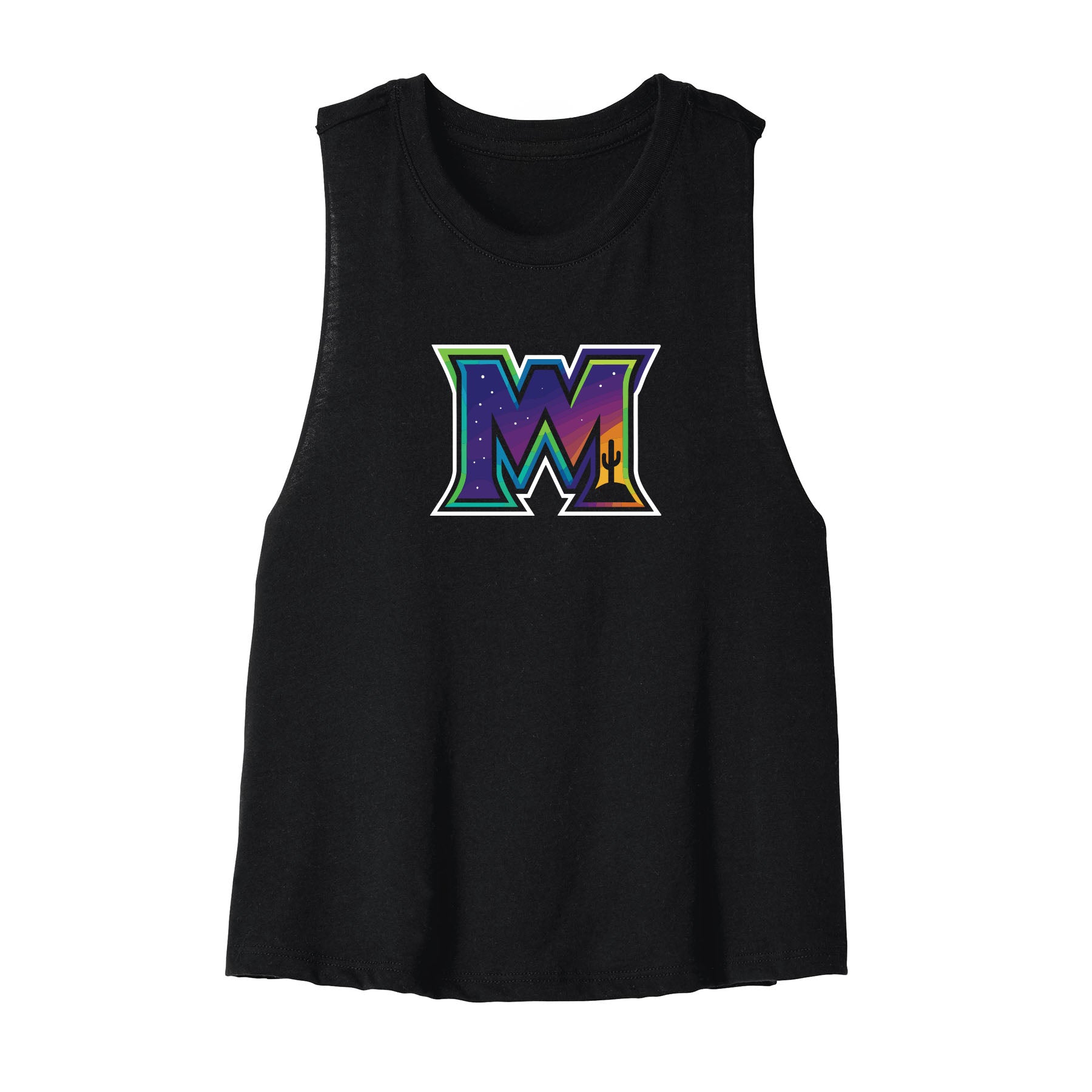 Moonshots M Baseball Women's Cropped Tank