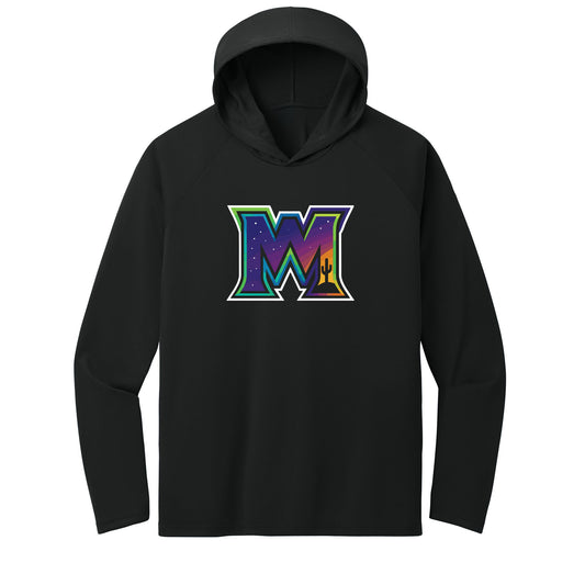 Moonshots M Baseball Performance Hooded Long Sleeve Tee