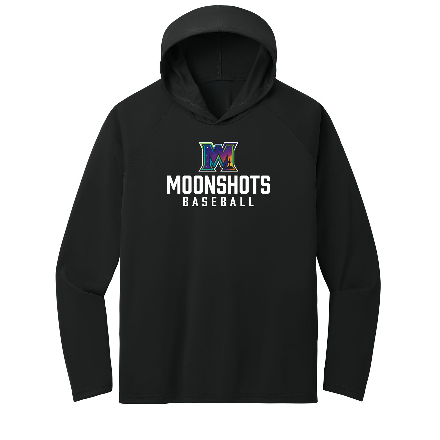 Moonshots Baseball Performance Hooded Long Sleeve Tee