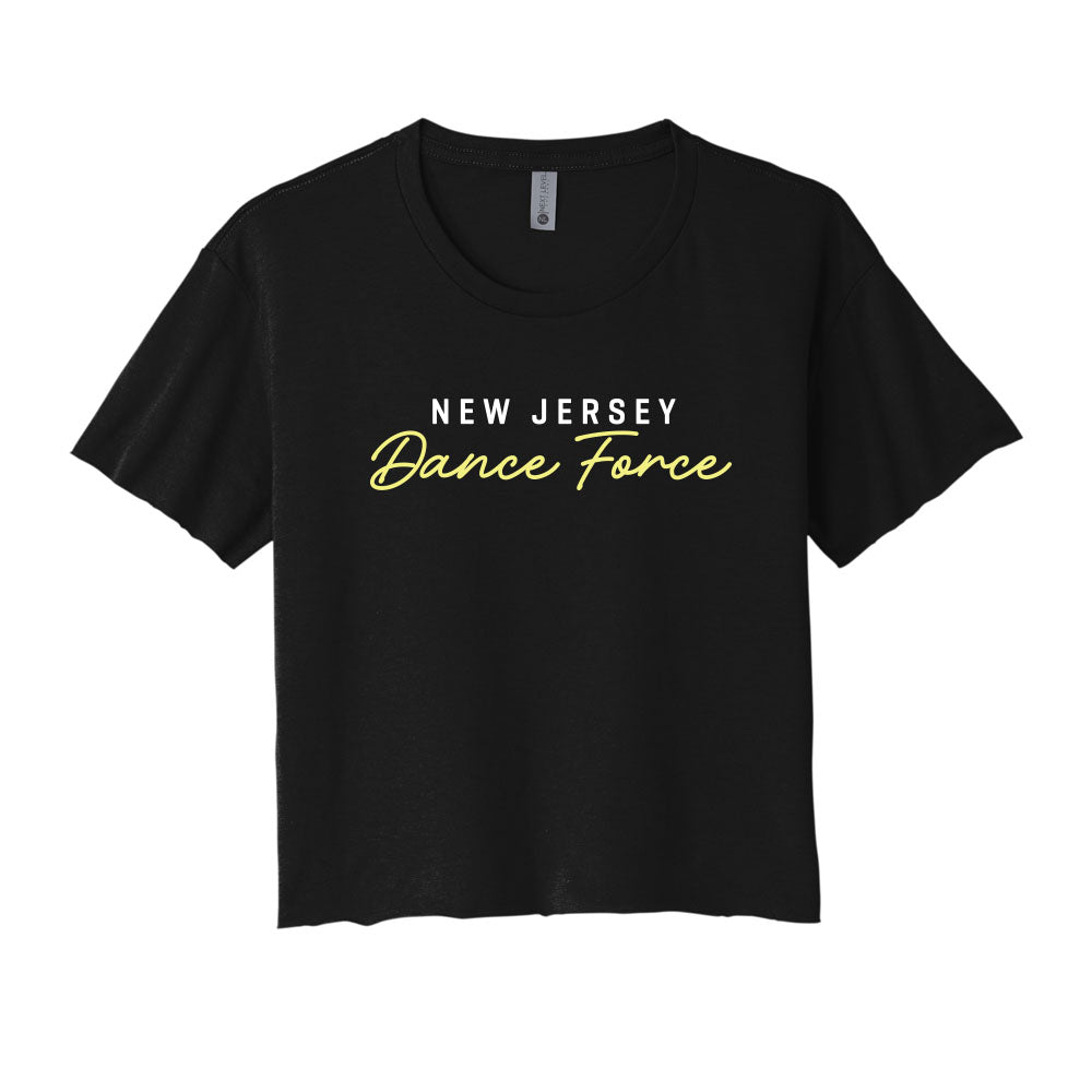 NJDF Script Cropped Tee