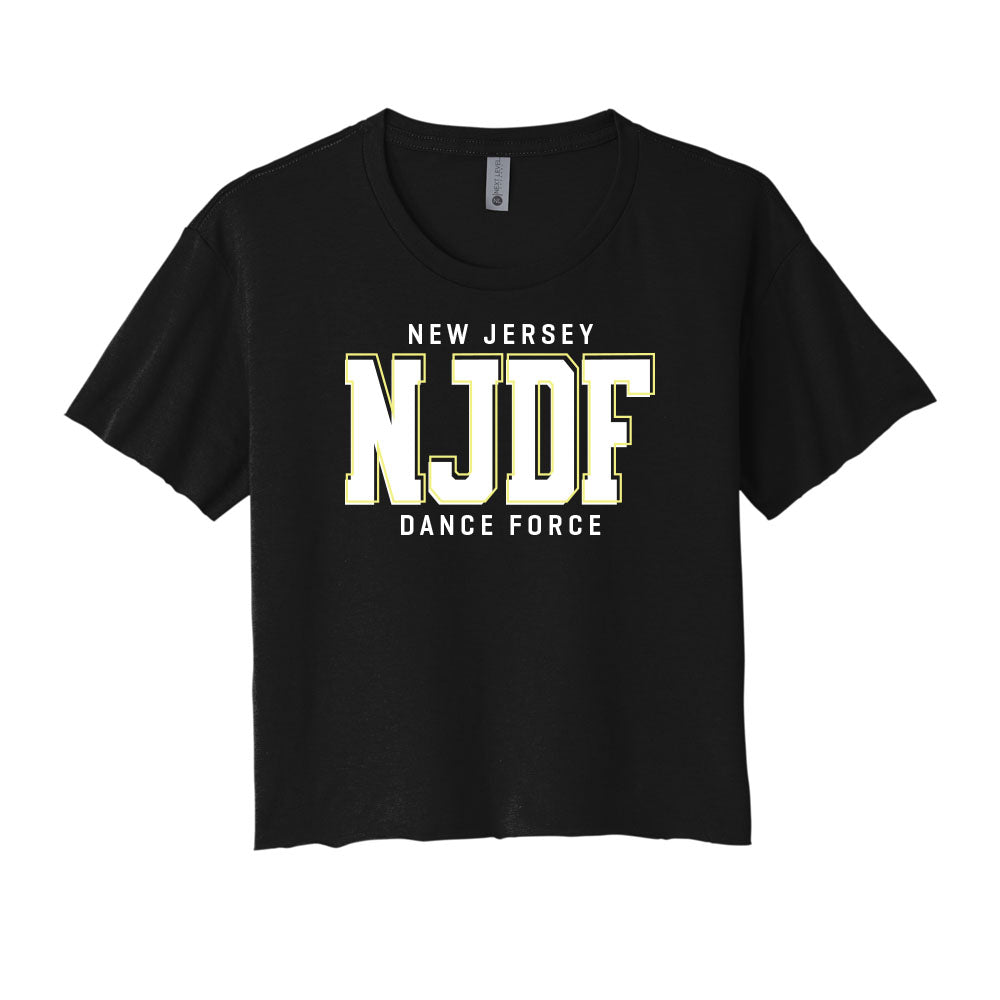 NJDF Outline Cropped Tee