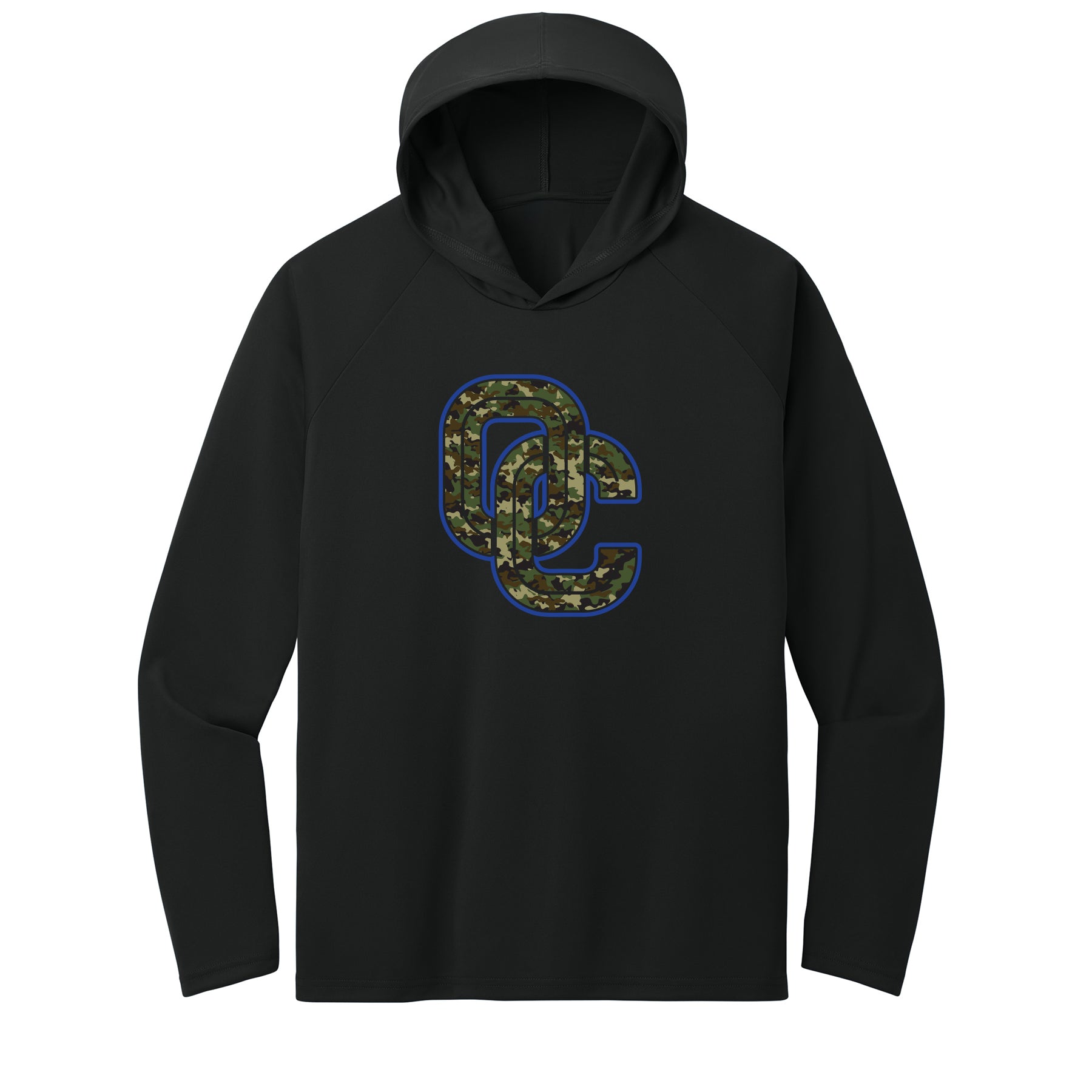 OC Camo Performance Hooded Long Sleeve Tee