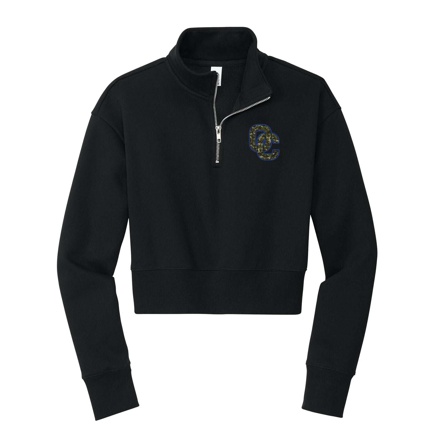 OC Camo Cropped 1/4 Zip Fleece