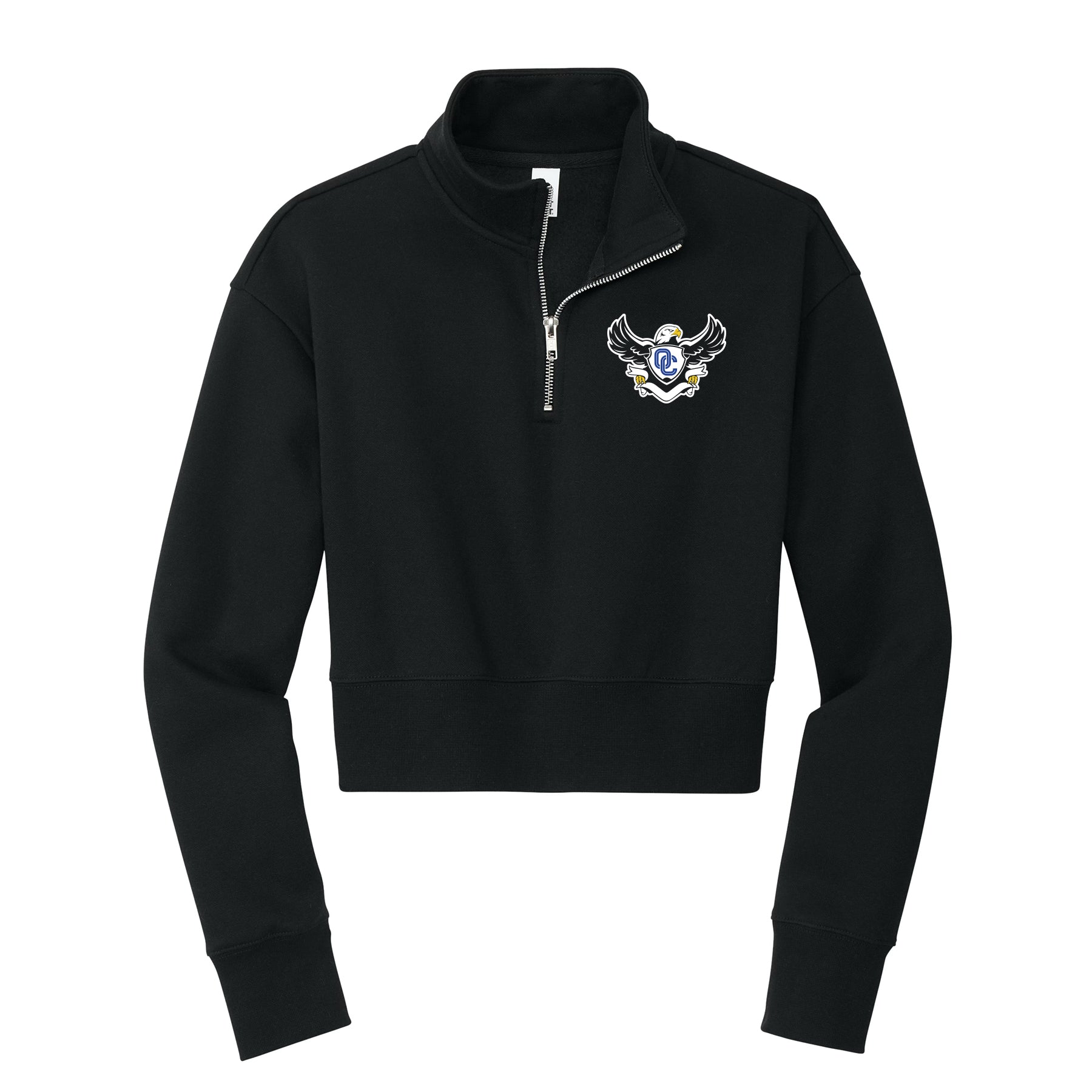 Sandra Day O'Connor Eagle Cropped 1/4 Zip Fleece