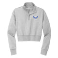 Sandra Day O'Connor Eagle Cropped 1/4 Zip Fleece