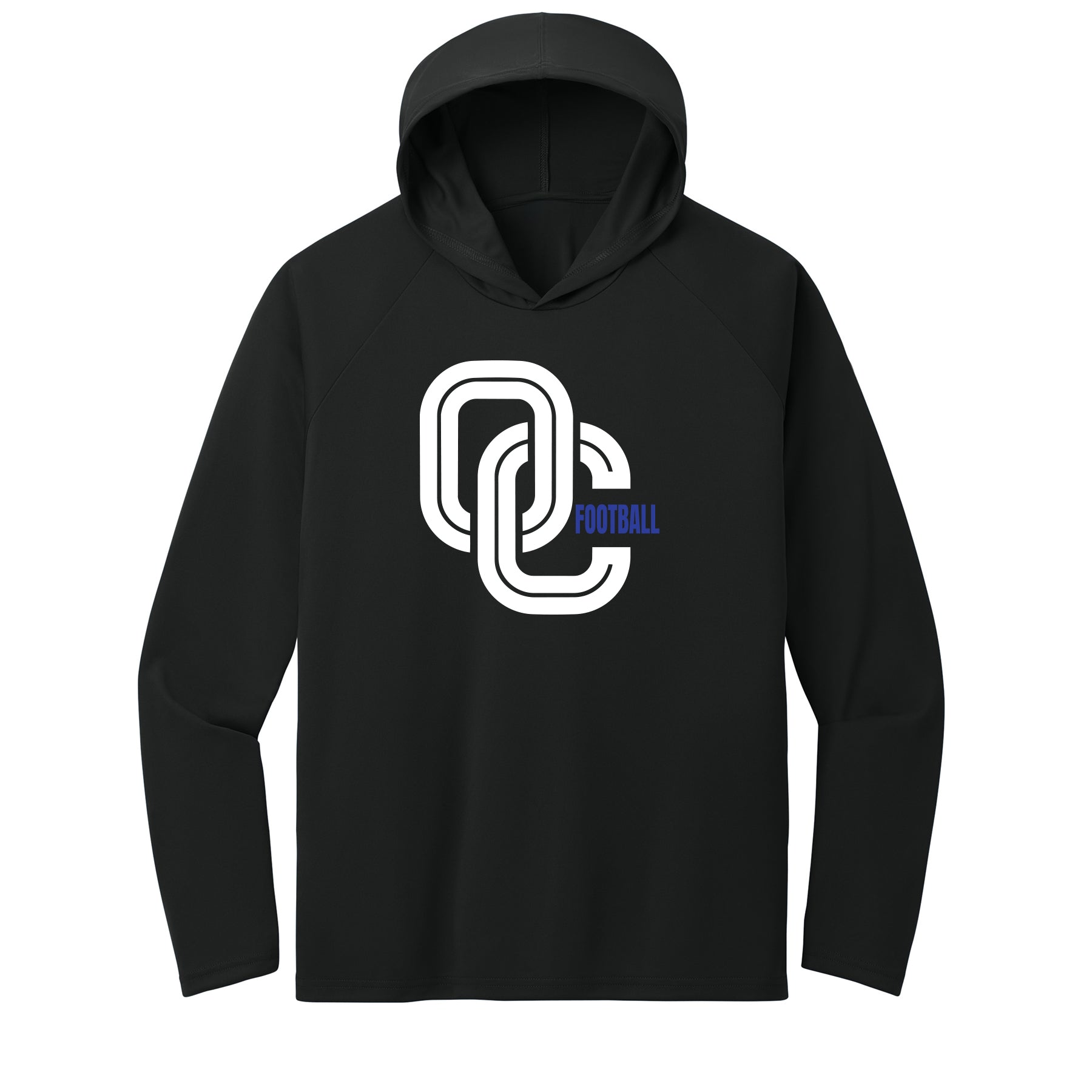 OC Football Performance Hooded Long Sleeve Tee
