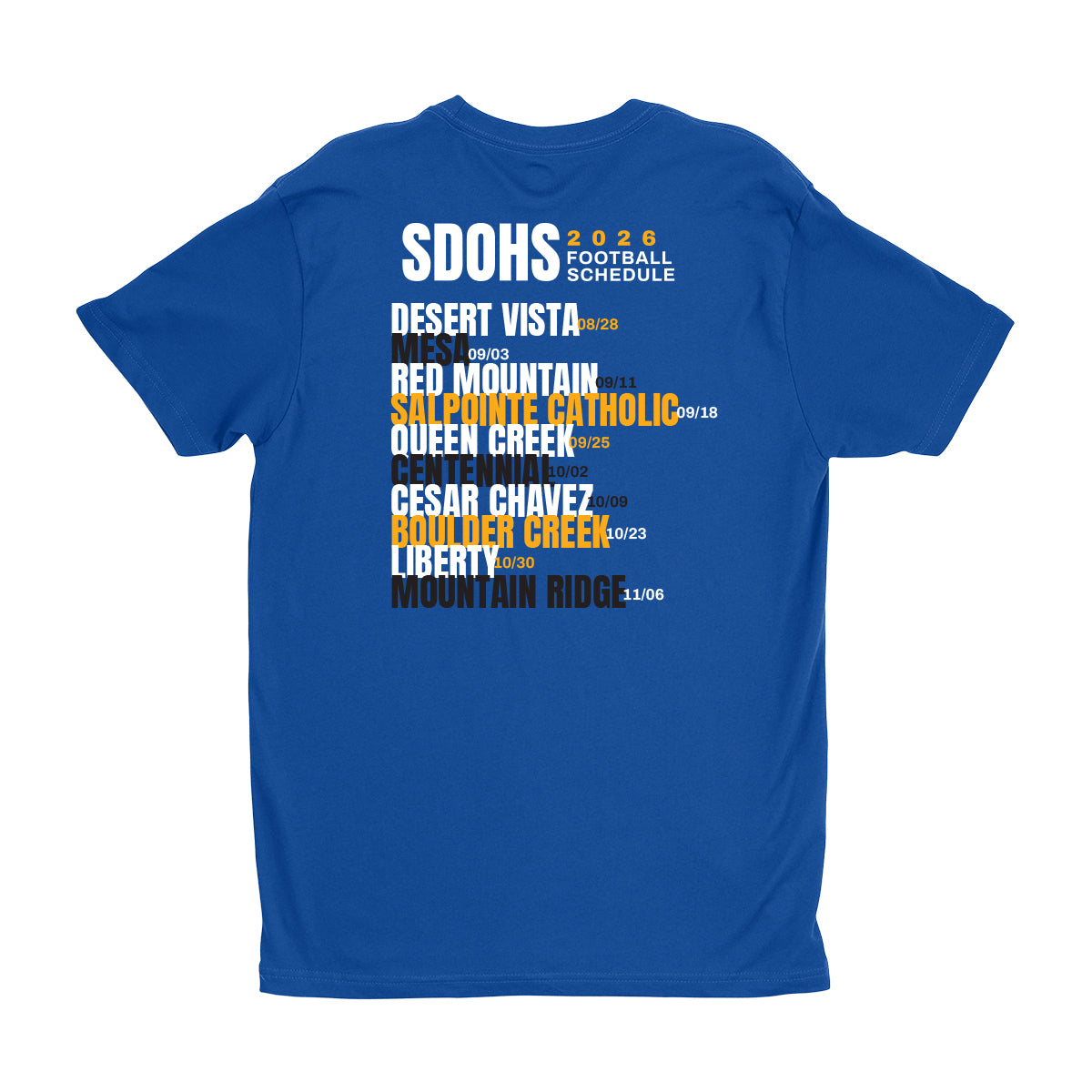 SDOC Schedule Unisex Tee