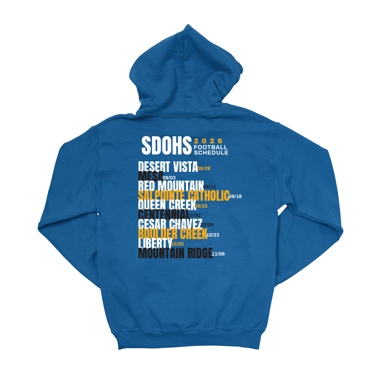 SDOC Schedule Hoodie