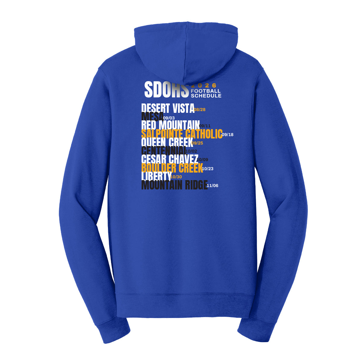 SDOC Schedule Full Zip Sweatshirt