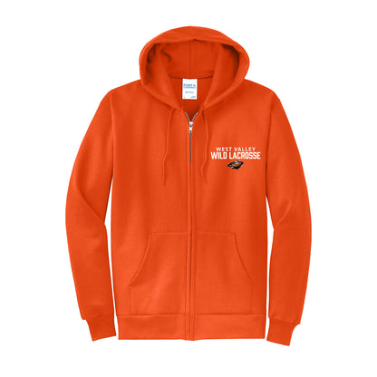 West Valley Wild Lacrosse Stacked Full Zip Sweatshirt