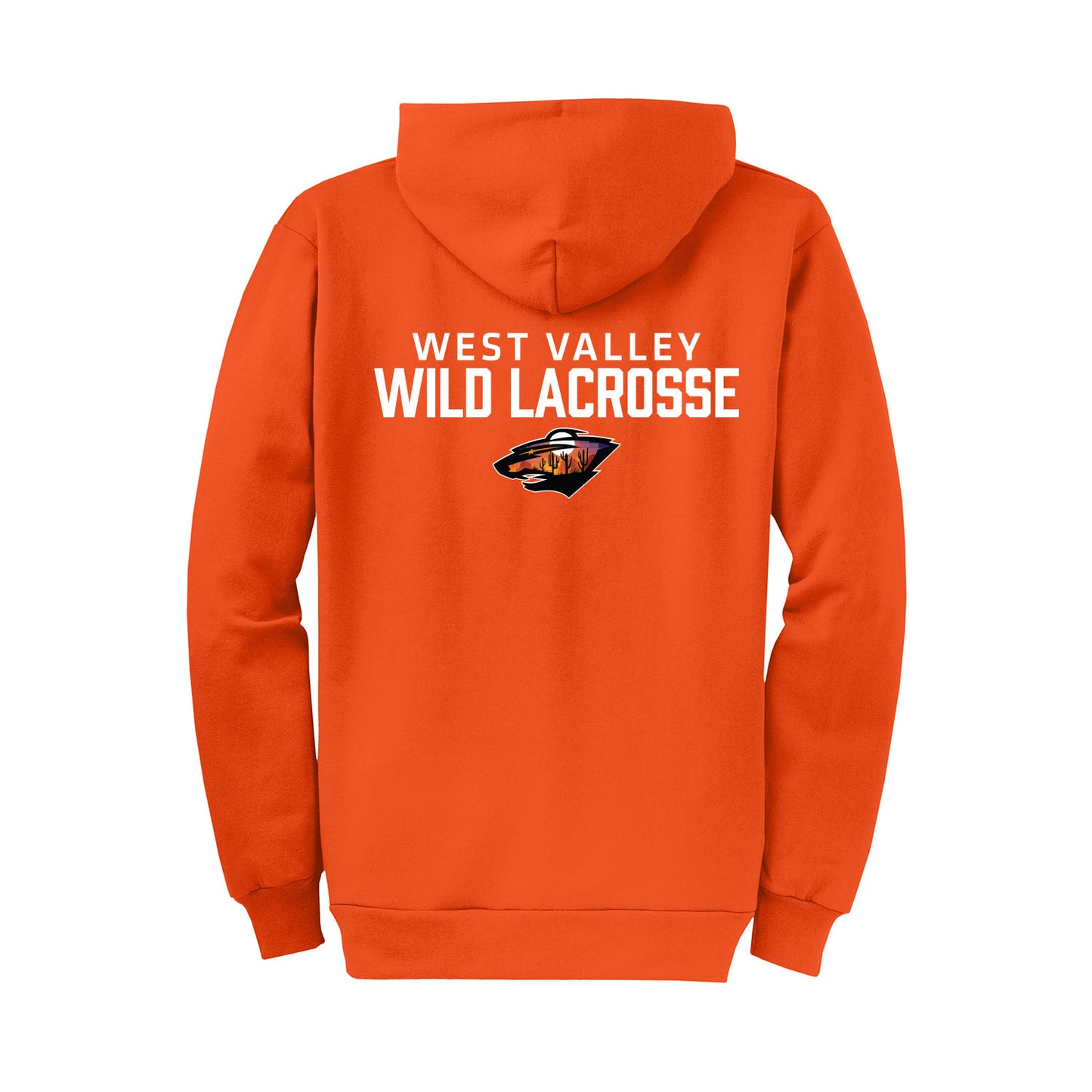 West Valley Wild Lacrosse Stacked Full Zip Sweatshirt
