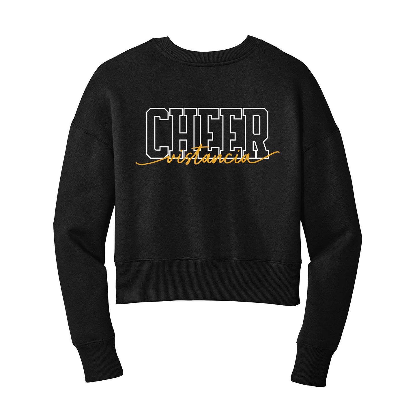 Vistancia Cheer Script Cropped Crewneck Sweatshirt