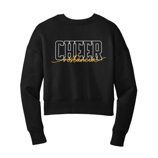 Vistancia Cheer Script Cropped Crewneck Sweatshirt