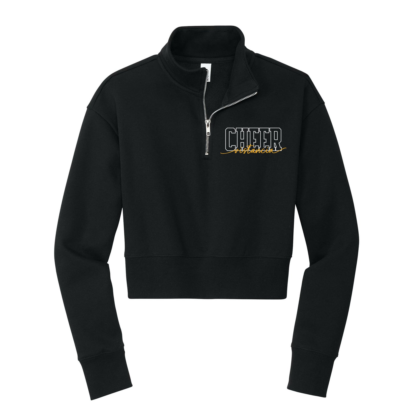 Vistancia Cheer Script Cropped 1/4 Zip Fleece