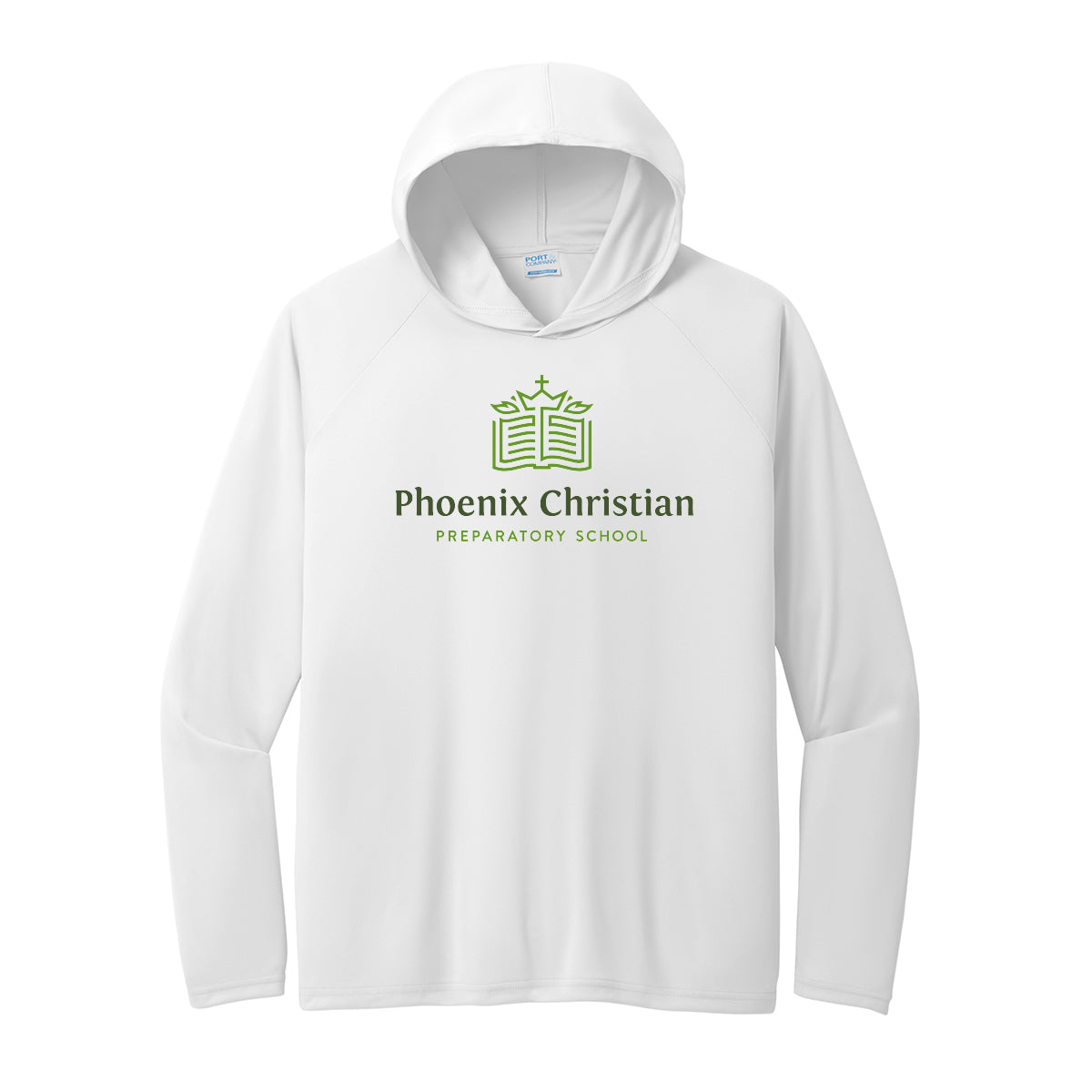 Phoenix Christian Logo Performance Hooded Tee
