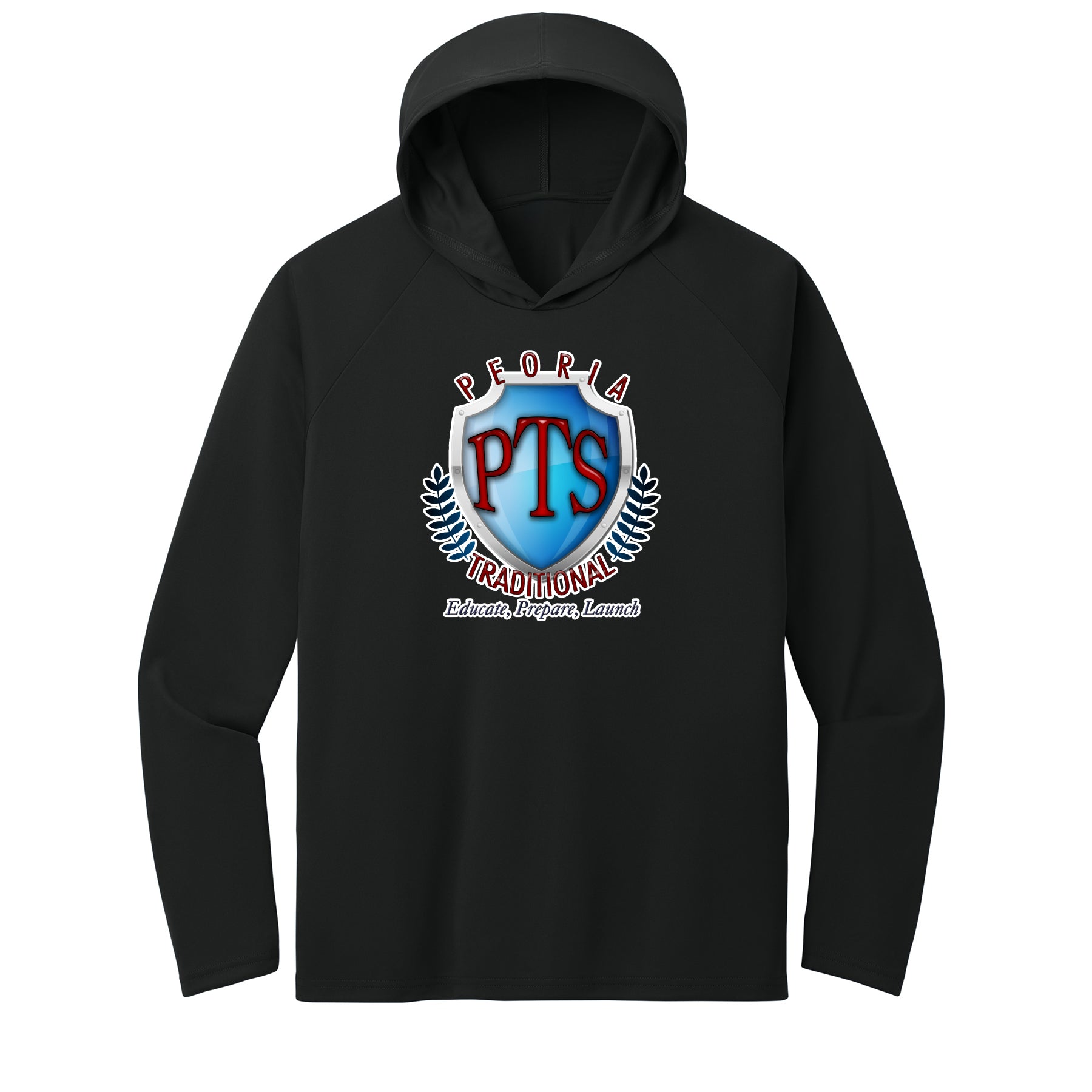 PTS Crest Performance Hooded Long Sleeve Tee