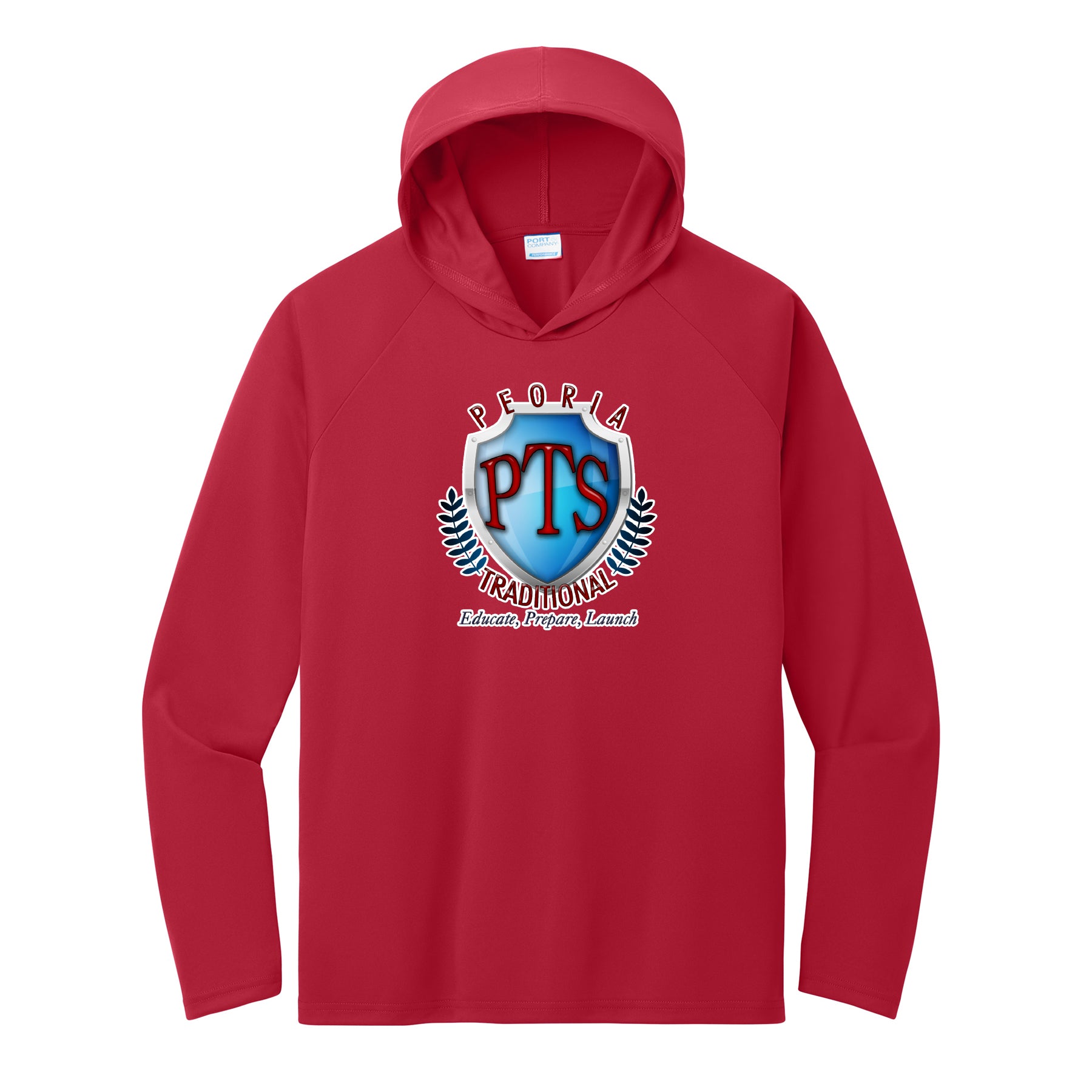 PTS Crest Performance Hooded Long Sleeve Tee