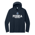Peoria Traditional Stack Performance Hooded Long Sleeve Tee