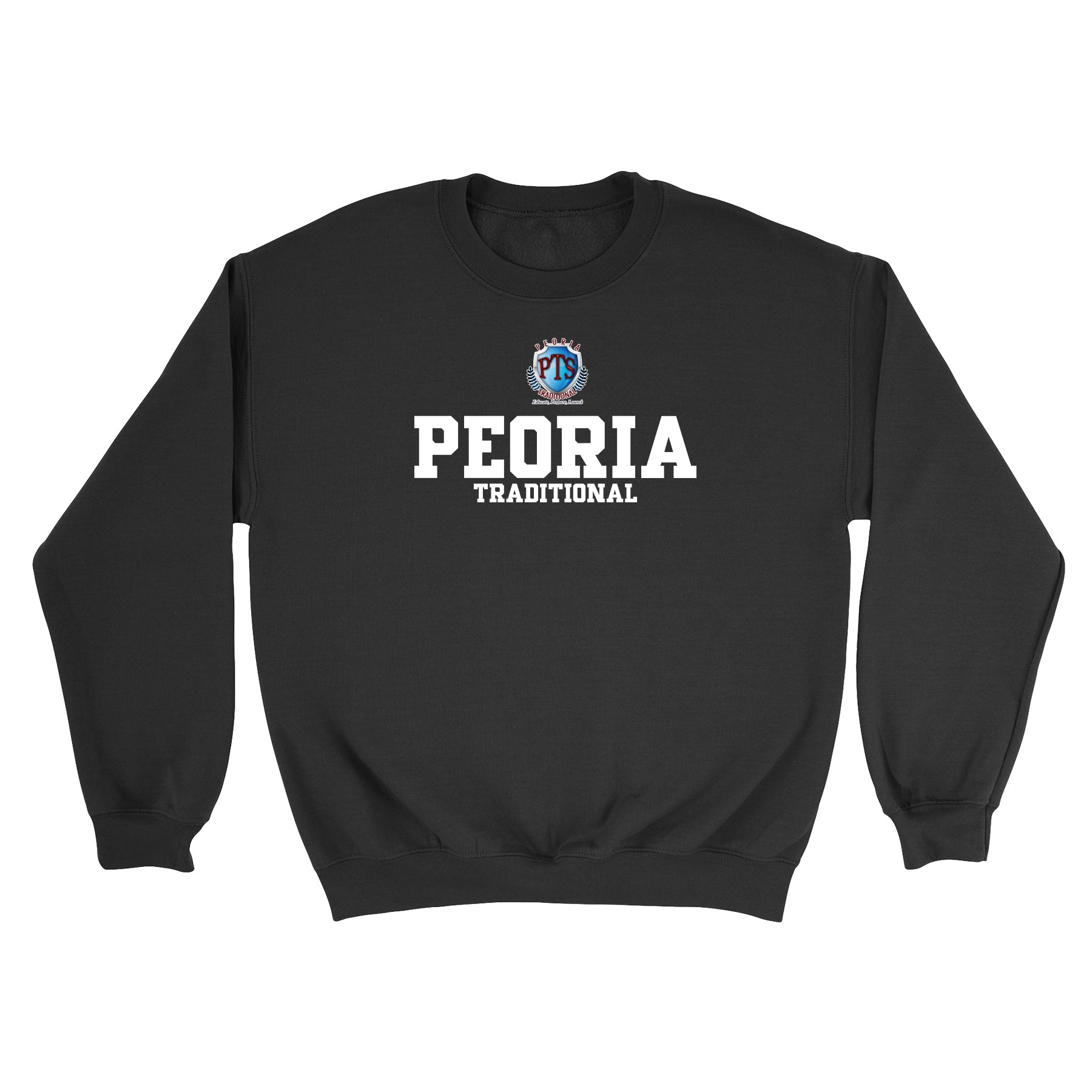 Peoria Traditional Stack Crewneck Sweatshirt
