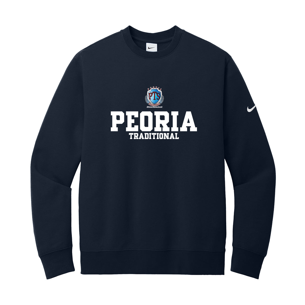 Peoria Traditional Stack Nike Crewneck Sweatshirt