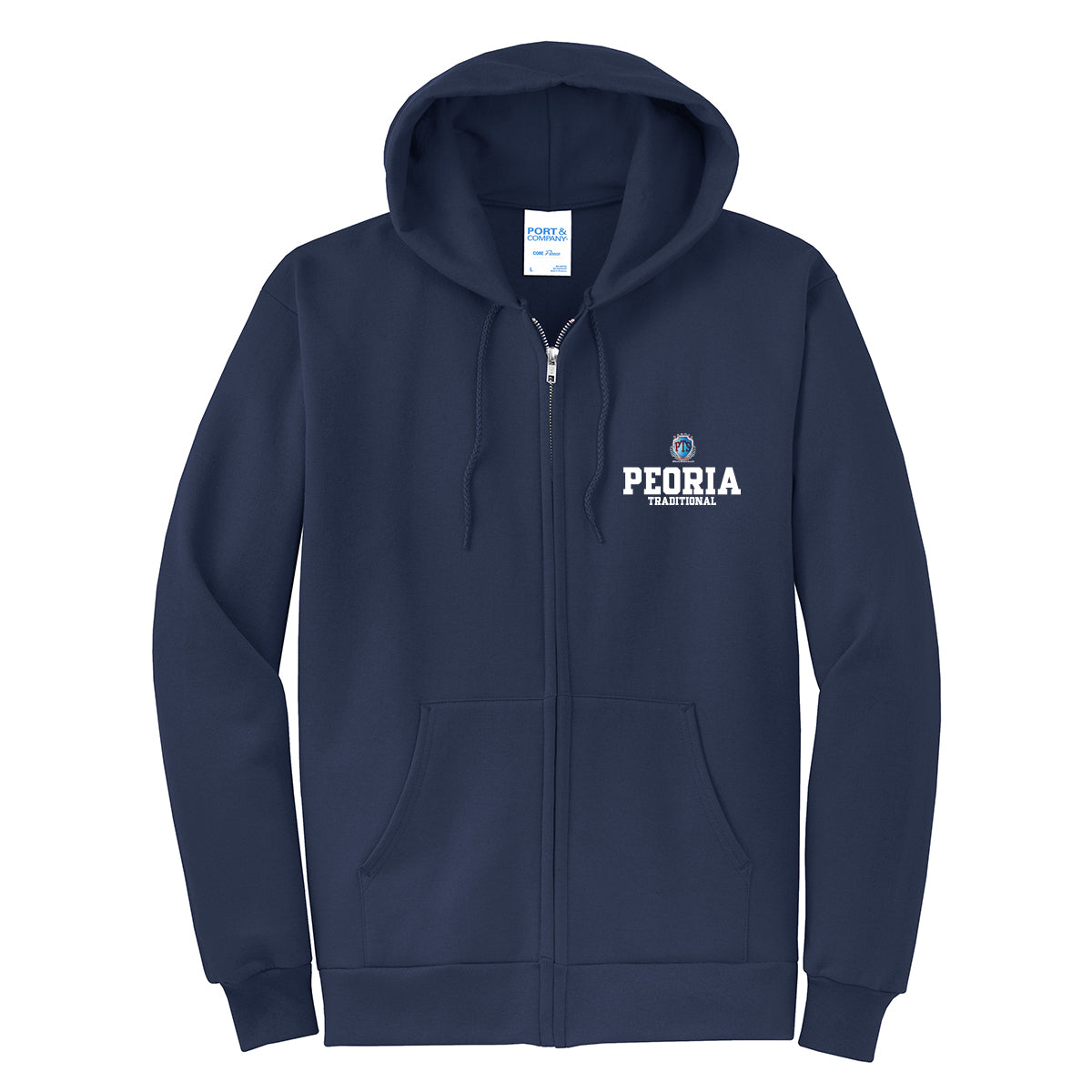 Peoria Traditional Stack Full Zip Sweatshirt