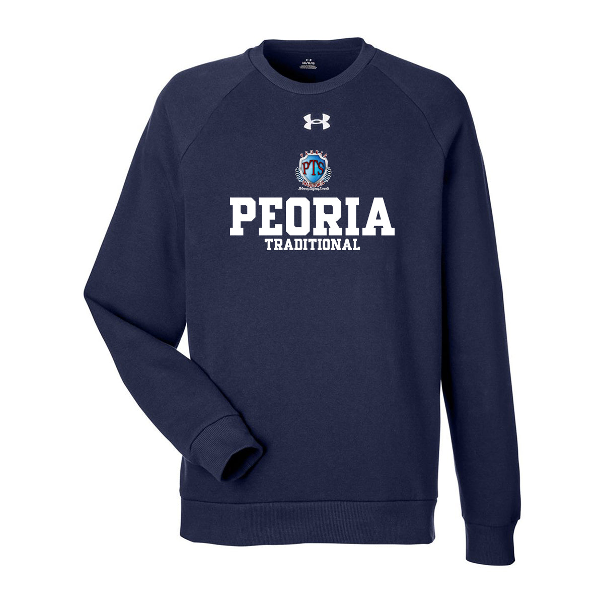 Peoria Traditional Stack Under Armour Crewneck Sweatshirt