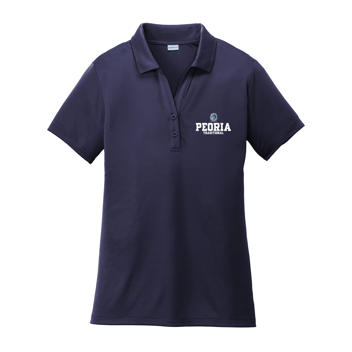 Peoria Traditional Stack Performance Polo (Unisex or Womens Fit)