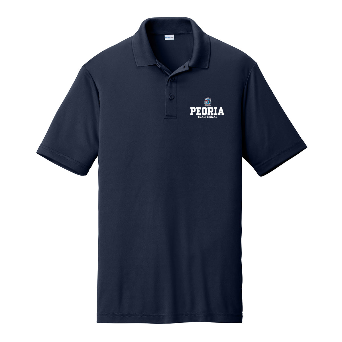 Peoria Traditional Stack Performance Polo (Unisex or Womens Fit)
