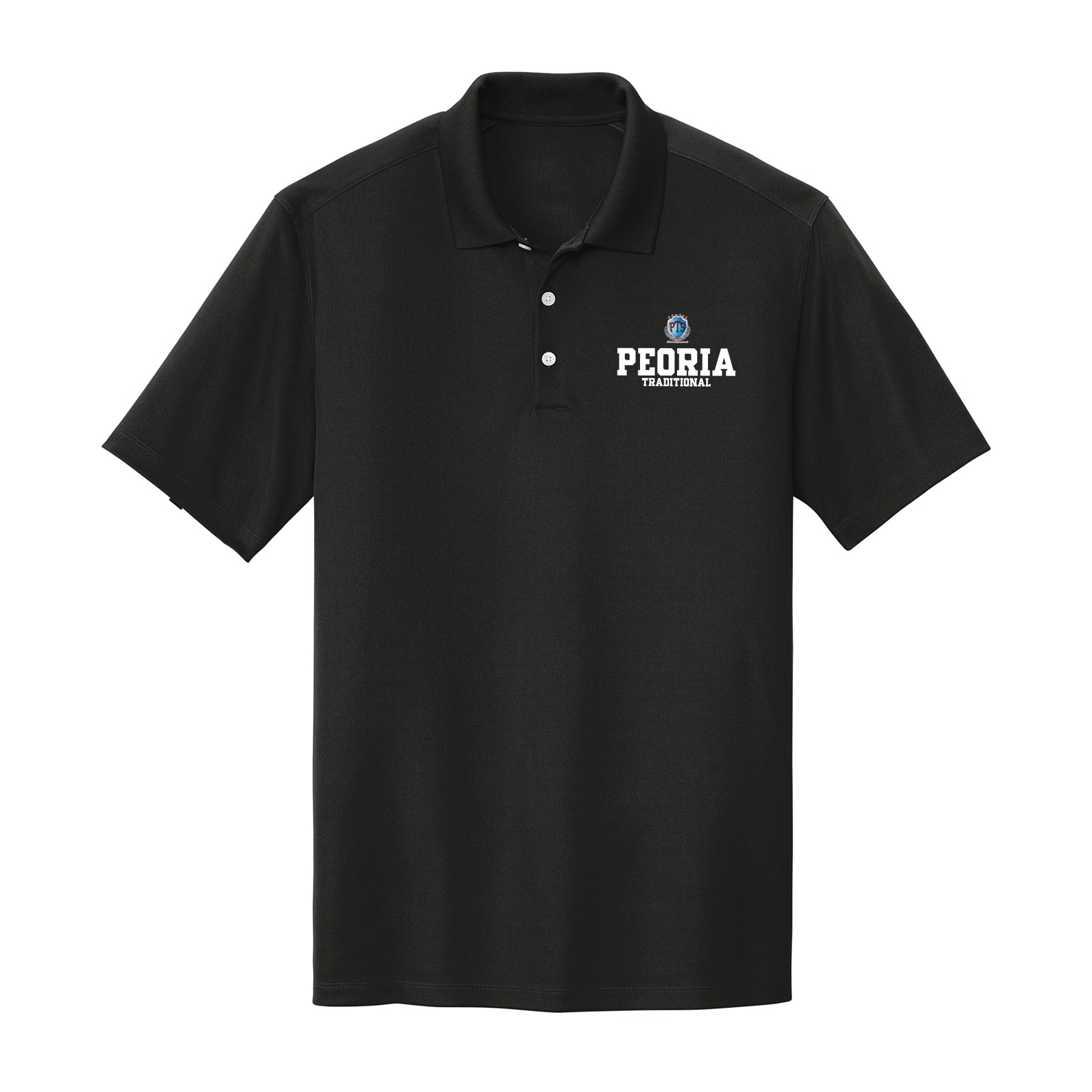 Peoria Traditional Stack Crest Polo