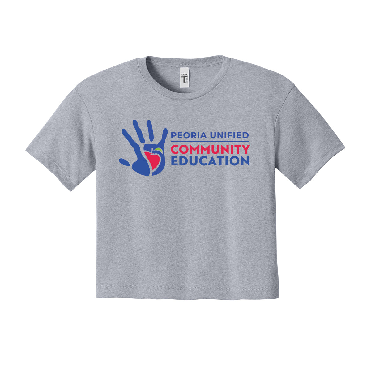 Peoria Unified Community Education Cropped Tee