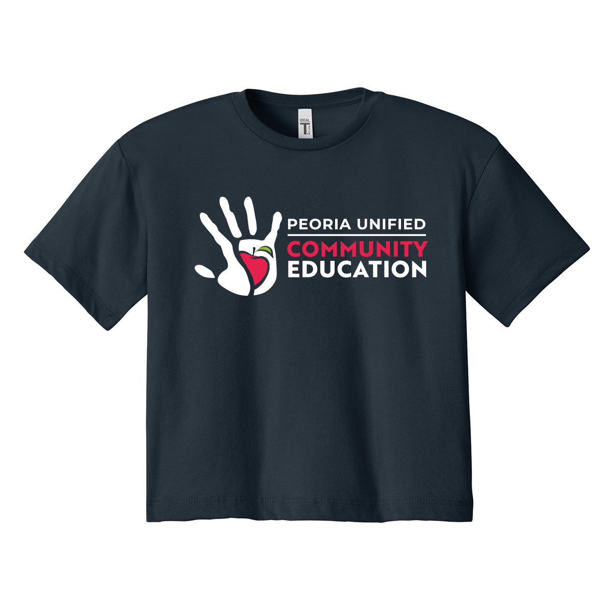Peoria Unified Community Education Cropped Tee