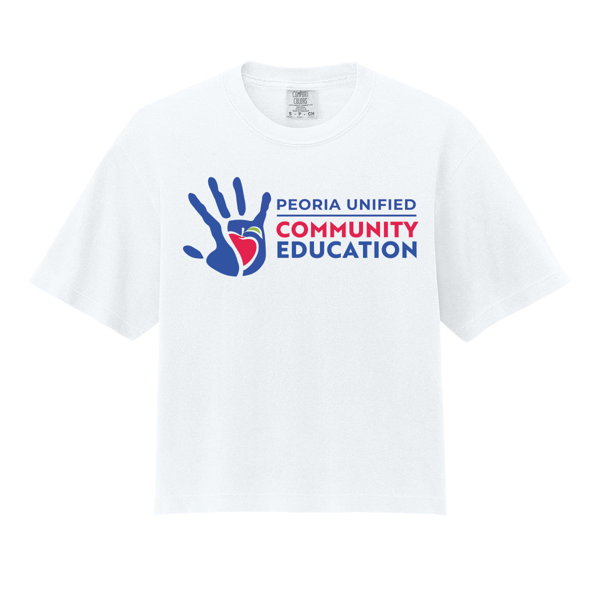Peoria Unified Community Education Cropped Tee