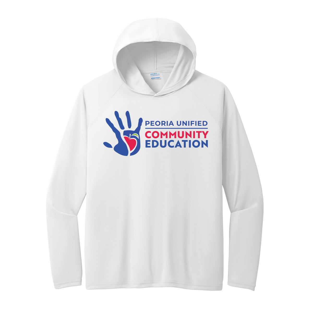 Peoria Unified Community Education Performance Hooded Tee