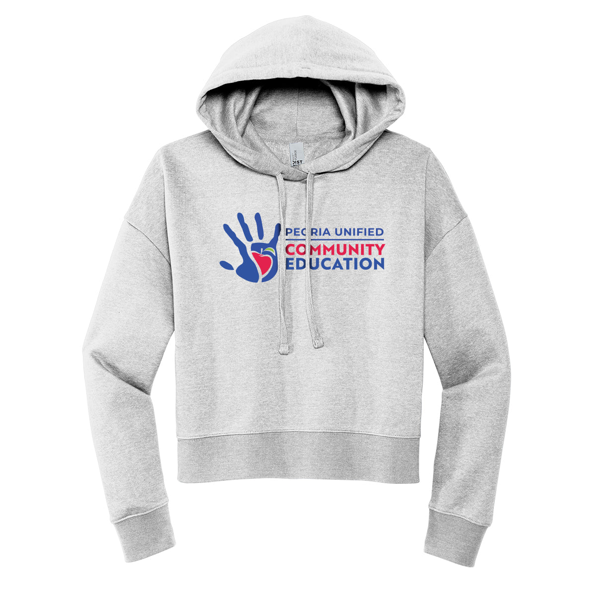 Peoria Unified Community Education Cropped Hoodie