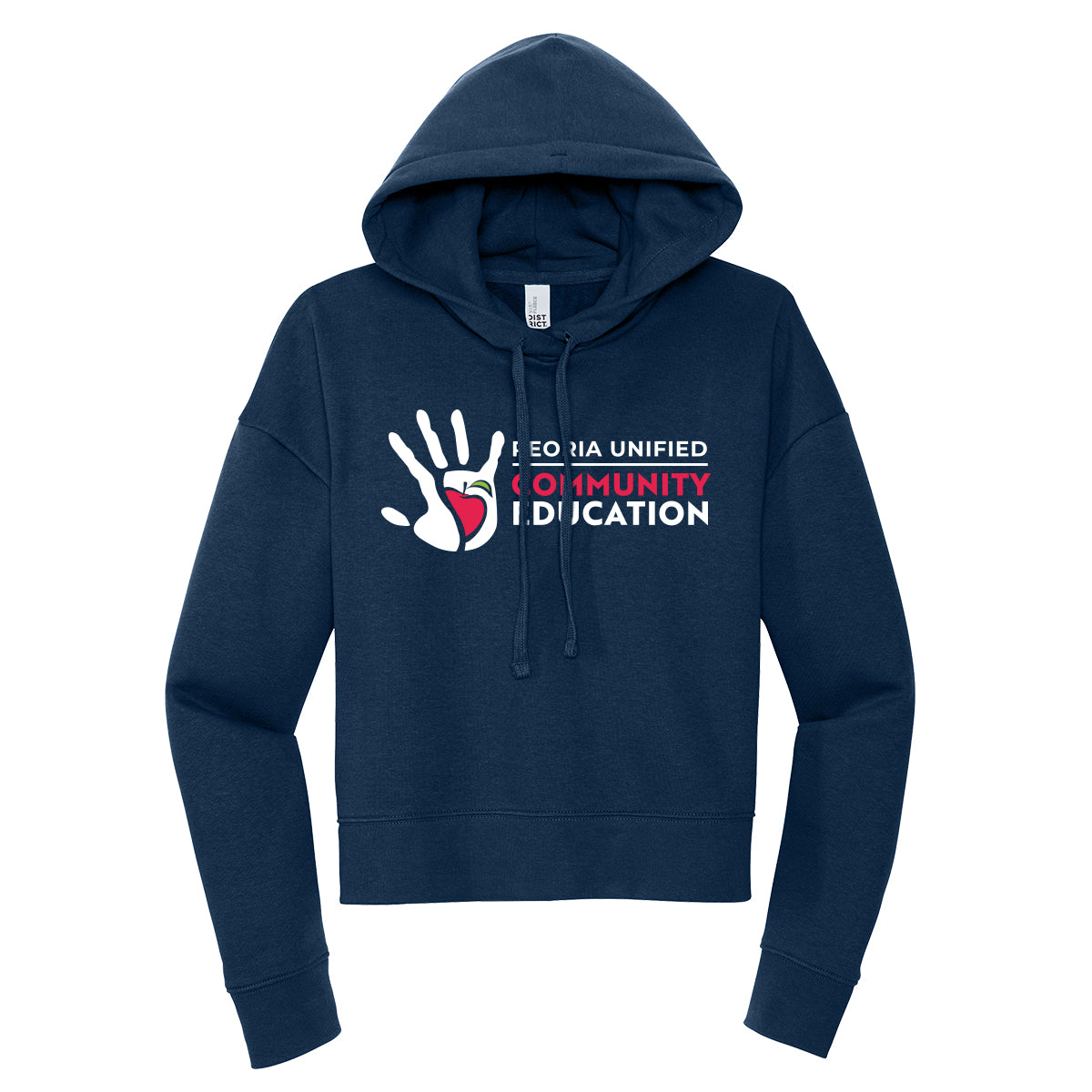 Peoria Unified Community Education Cropped Hoodie