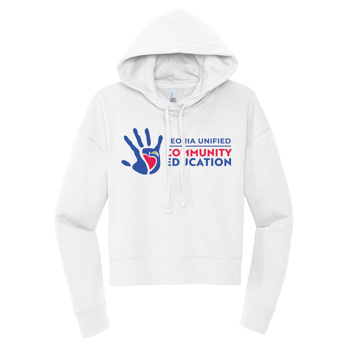 Peoria Unified Community Education Cropped Hoodie
