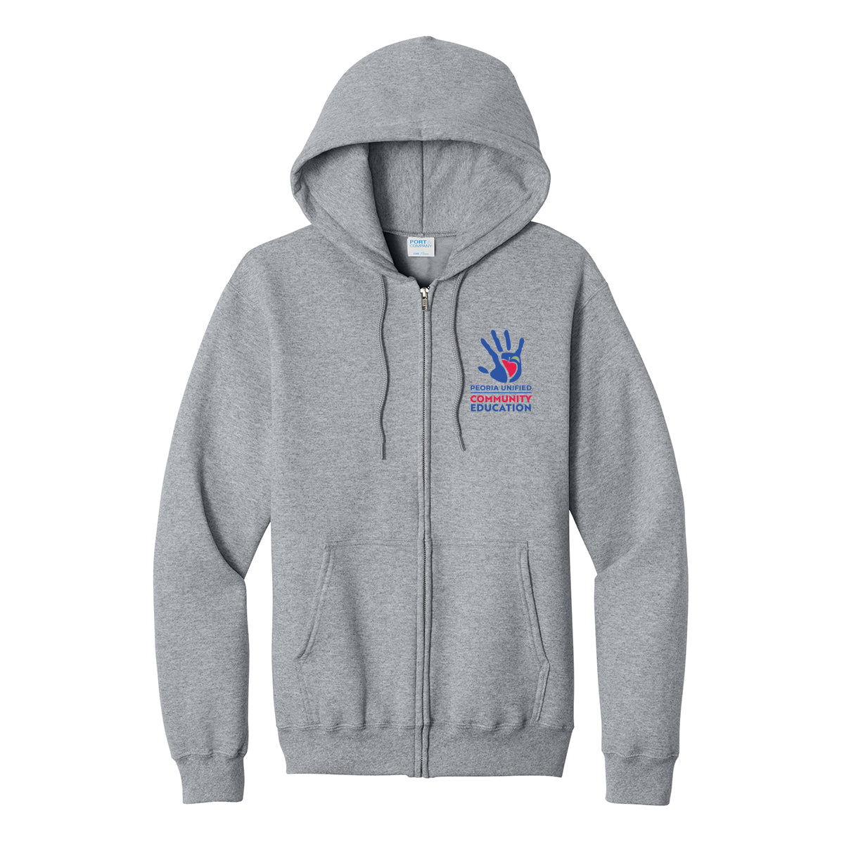 Peoria Unified Community Education Full Zip Sweatshirt